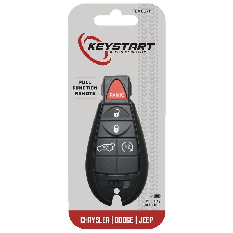 HILLMAN - KeyStart Renewal KitAdvanced Remote Automotive Replacement Key FBK017H Double For Mopar