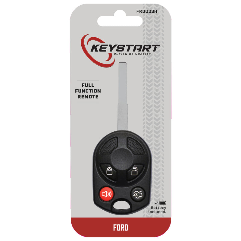 HILLMAN - KeyStart Renewal KitAdvanced Remote Automotive Replacement Key FRD033H Double For Ford