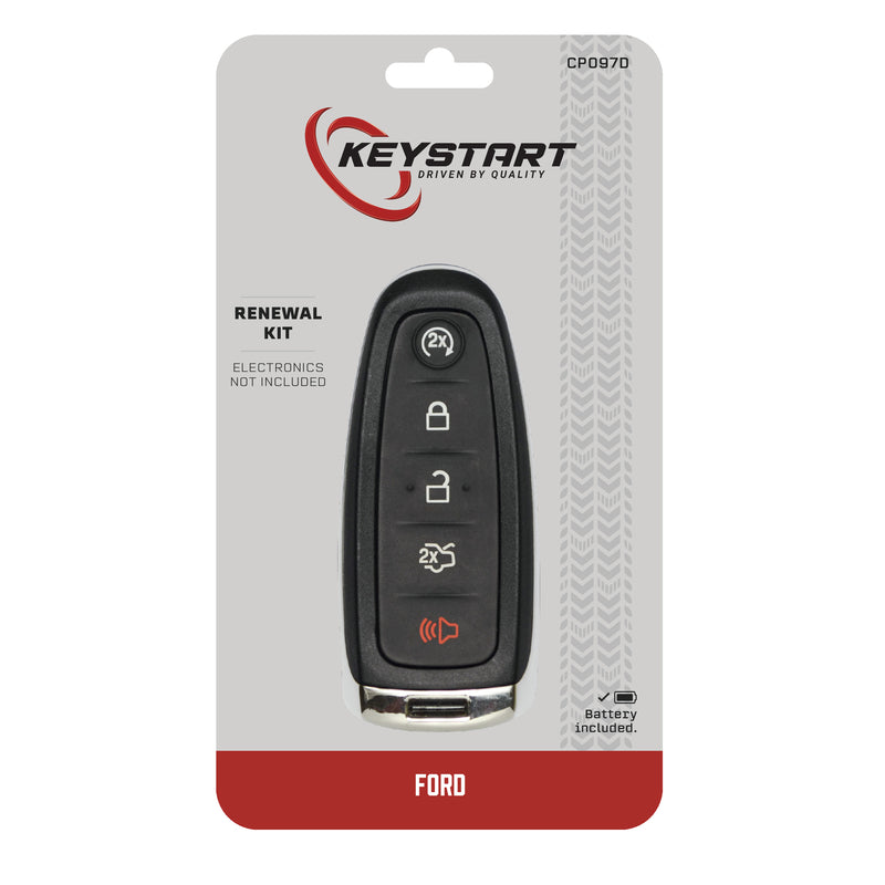 HILLMAN - KeyStart Renewal KitAdvanced Remote Automotive Replacement Key CP097 Double For Ford