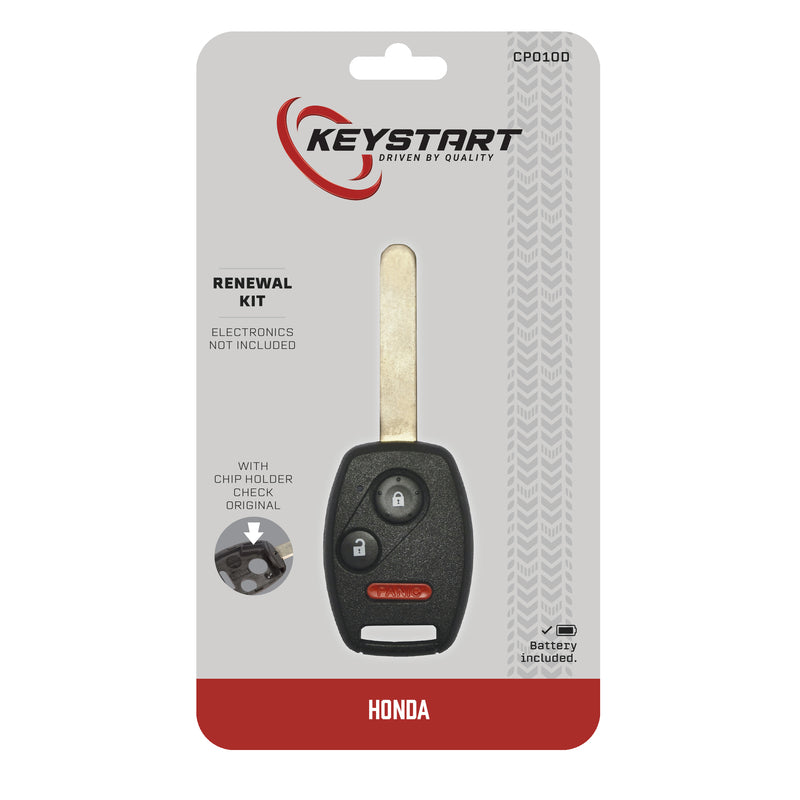 HILLMAN - KeyStart Renewal KitAdvanced Remote Automotive Replacement Key CP010 Double For Honda