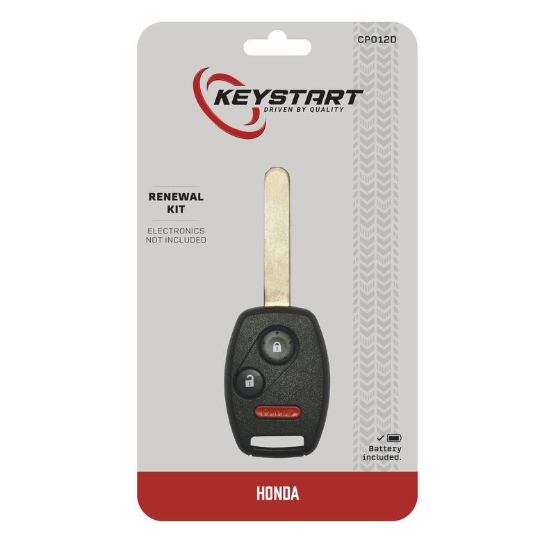 HILLMAN - KeyStart Renewal KitAdvanced Remote Automotive Replacement Key CP012 Double For Honda