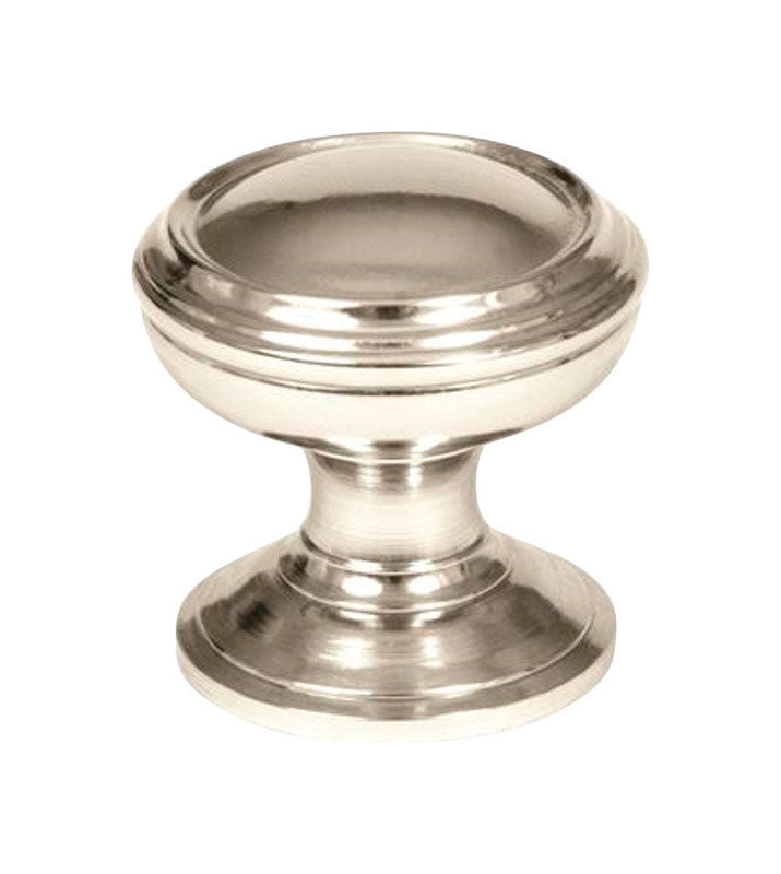AMEROCK - Amerock Revitalize Round Cabinet Knob 1-1/4 in. D 1-1/4 in. Polished Nickel 1 pk