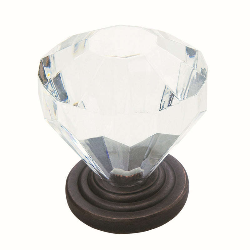 AMEROCK - Amerock Traditional Classics Round Cabinet Knob 1-1/4 in. D 1-1/4 in. Oil Rubbed Bronze 1 pk