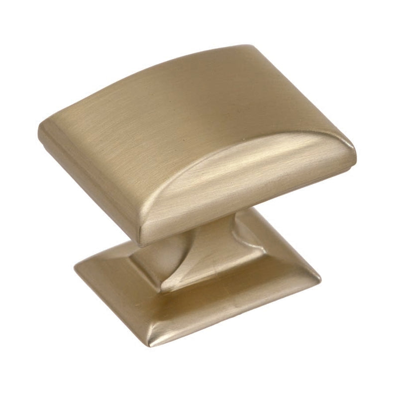 AMEROCK - Amerock Candler Square Cabinet Knob 1-1/8 in. Golden Champagne 1 pk