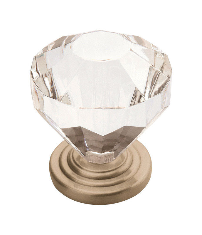 AMEROCK - Amerock Traditional Classics Cabinet Knob 1-1/4 in. D 1-3/8 in. Satin Nickel 1 pk