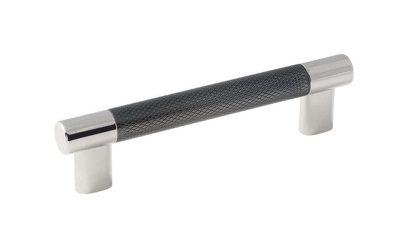 AMEROCK - Amerock Esquire Collection Pull Polished Nickel/Gunmetal 1 pk
