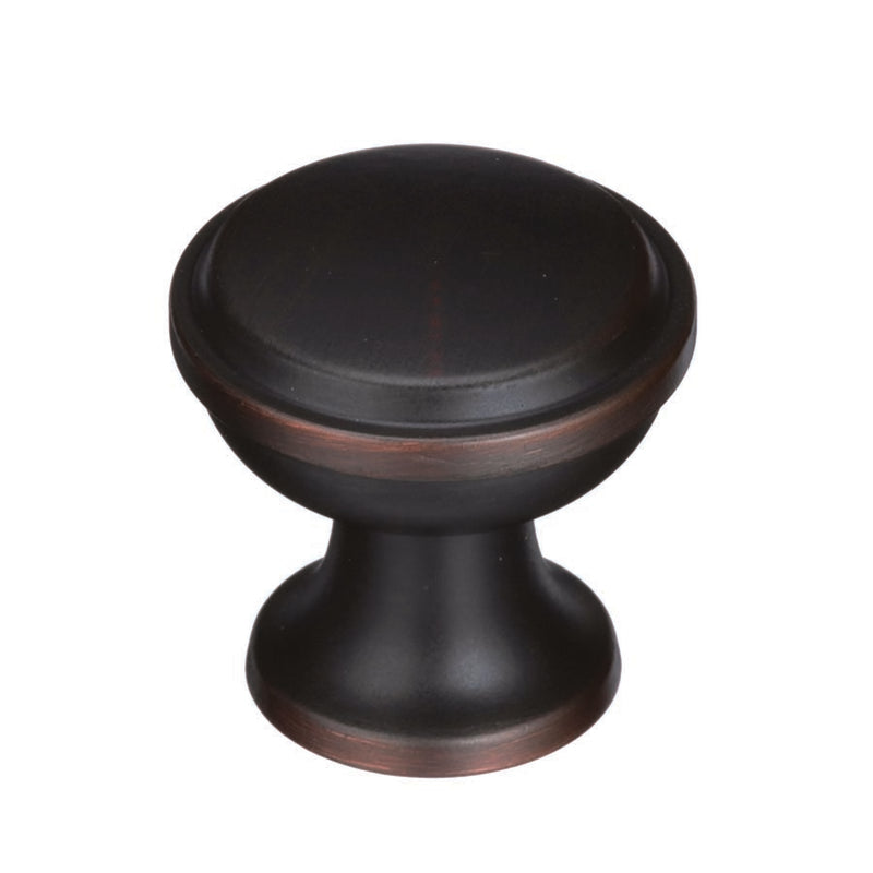 AMEROCK - Amerock Westerly Collection Round Cabinet Knob 1-3/16 in. D 1-3/16 in. Oil Rubbed Bronze 1 pk