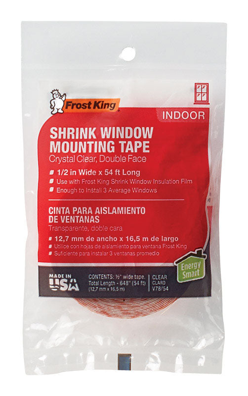 FROST KING - Frost King Clear Double-Sided Indoor and Outdoor Mounting Tape 1/2 in. W X 588 in. L