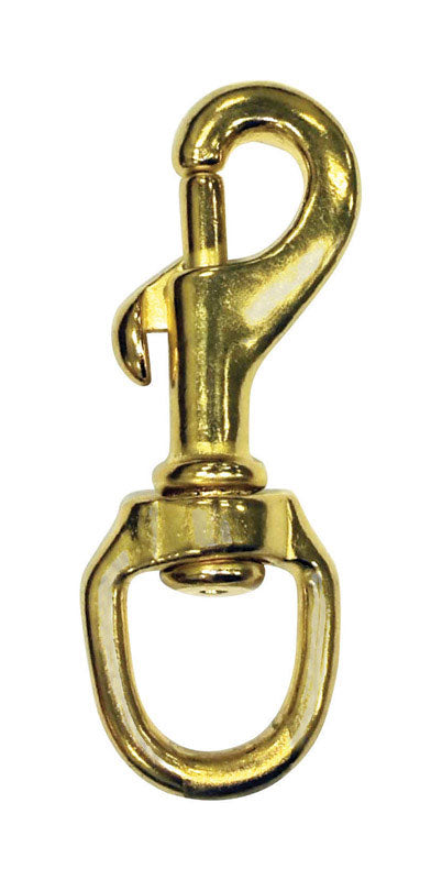 BARON - Baron 5/8 in. D X 3-1/4 in. L Polished Bronze Bolt Snap 14 lb