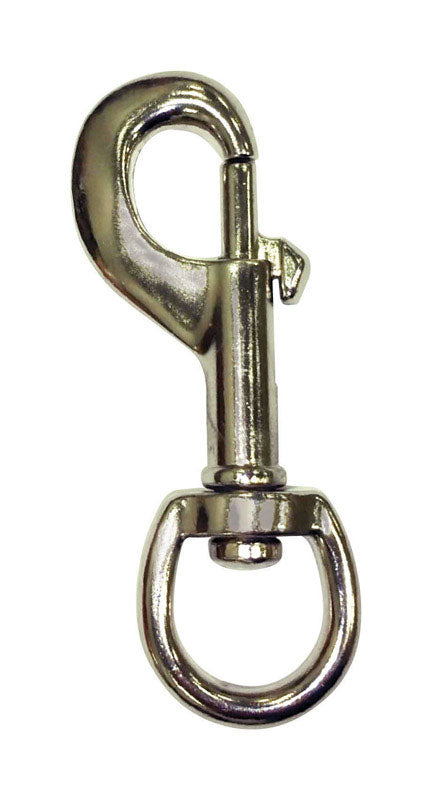 BARON - Baron 1/2 in. D X 3-1/4 in. L Nickel-Plated Steel Bolt Snap 9 lb