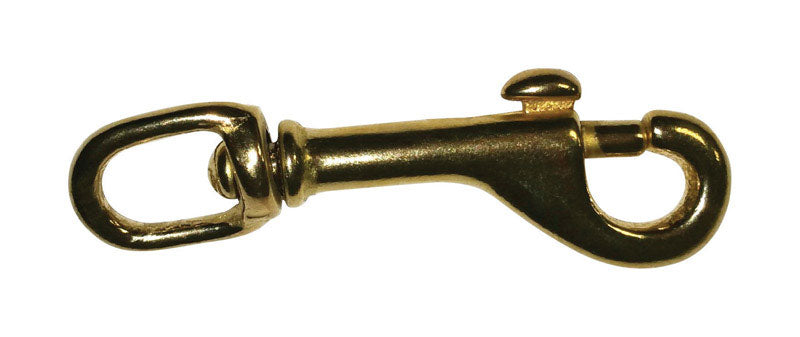 BARON - Baron 3/8 in. D X 3 in. L Polished Bronze Bolt Snap 80 lb