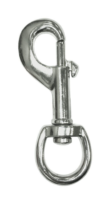 BARON - Baron 1 in. D X 4 in. L Nickel-Plated Steel Bolt Snap 110 lb