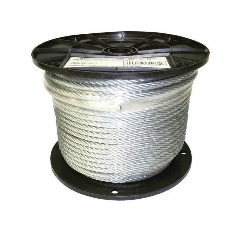 BARON - Baron Galvanized Galvanized Steel 1/4 in. D X 250 ft. L Cable