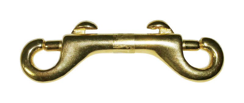 BARON - Baron 3/8 in. D X 3-1/2 in. L Polished Bronze Open Eye Bolt Snap 70 lb