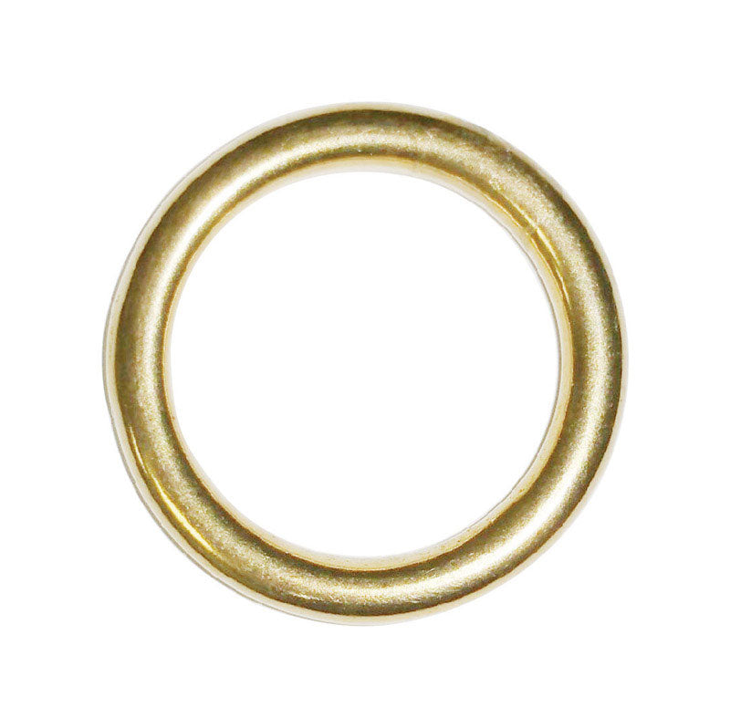 BARON - Baron Jumbo Polished Silver Solid Brass 1 1/8 in. L Ring 1 pk