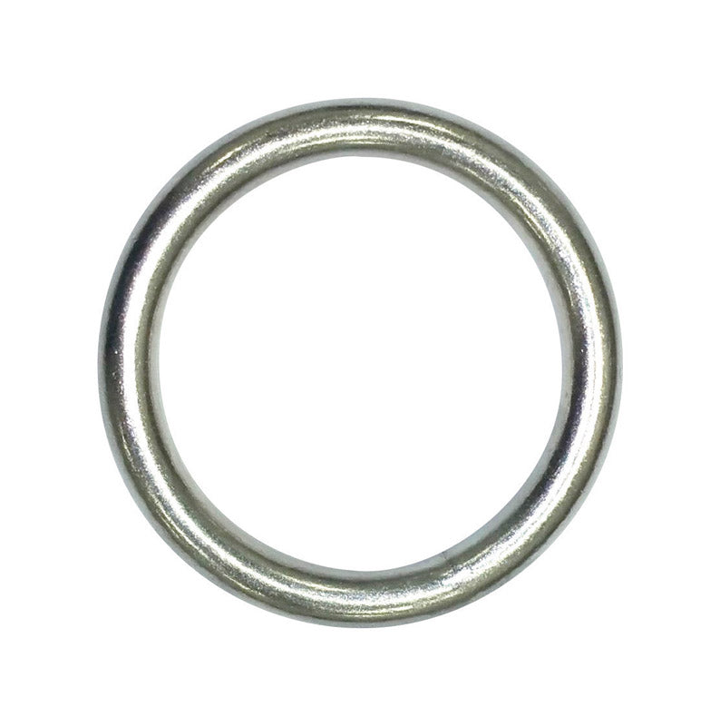 BARON - Baron Large Nickel Plated Silver Steel 2 in. L Ring 1 pk