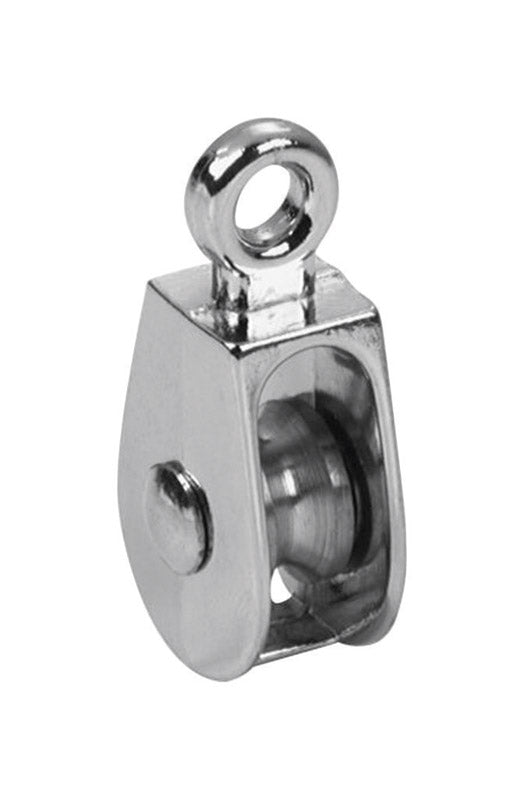 BARON - Baron 1 in. D Electro-Plated Iron Fixed Eye Single Eye Pulley