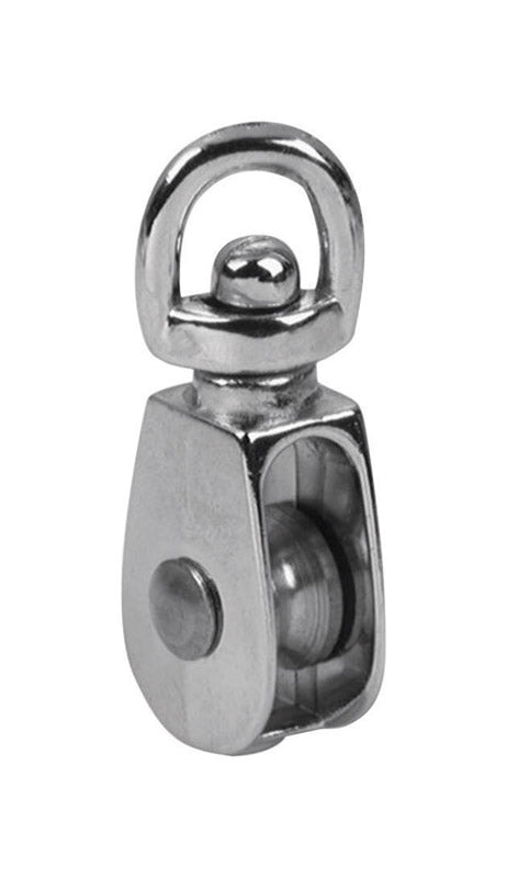 BARON - Baron 1 in. D Electro-Plated Iron Swivel Eye Single Eye Pulley