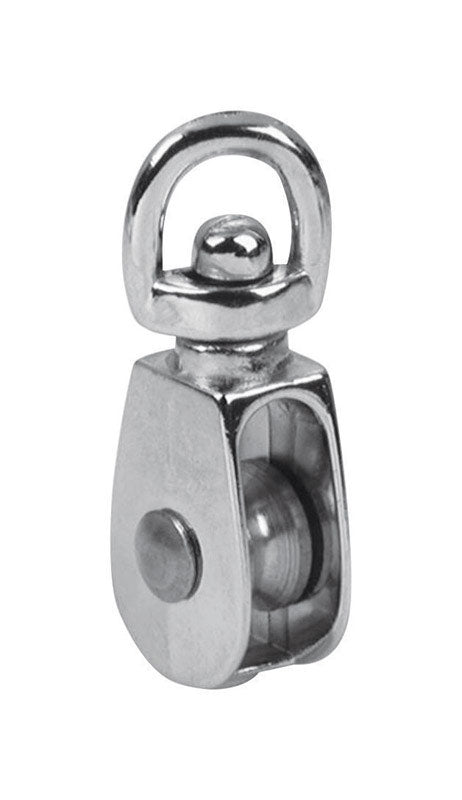 BARON - Baron 1-1/2 in. D Electro-Plated Iron Swivel Eye Single Eye Pulley