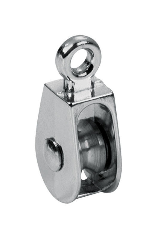 BARON - Baron 1-1/4 in. D Electro-Plated Iron Fixed Eye Single Eye Pulley