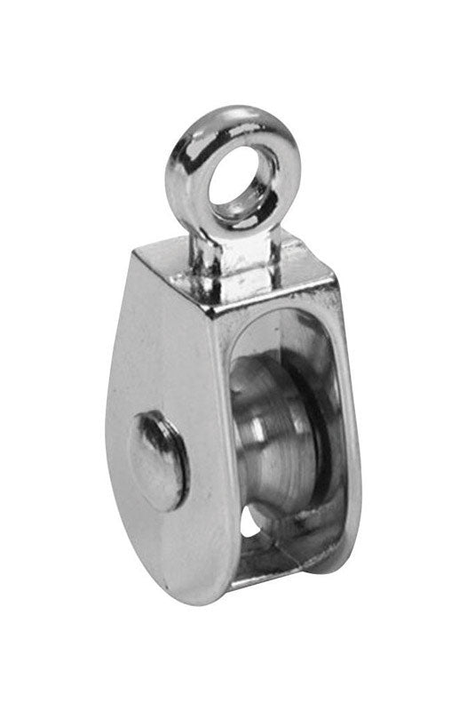 BARON - Baron 3/4 in. D Electro-Plated Iron Fixed Eye Single Eye Pulley