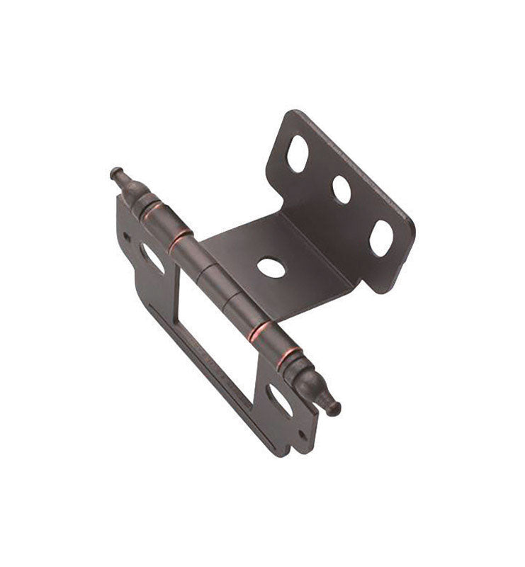 AMEROCK - Amerock 1 in. W X 2-3/4 in. L Oil Rubbed Bronze Steel Cabinet Hinge 1 pk