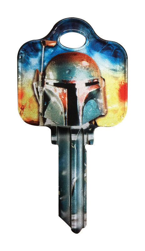 HILLMAN - Hillman Star Wars Boba Fett House/Padlock Key Blank 68 SC1 Single For Schlage Locks - Case of 5