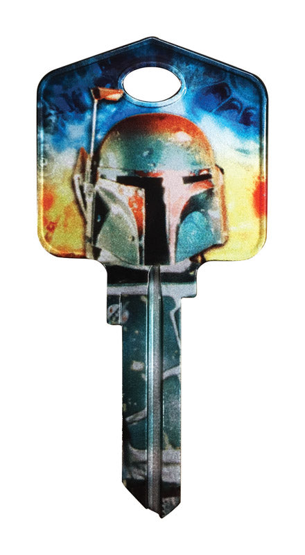 HILLMAN - Hillman Star Wars Boba Fett House/Padlock Universal Key Blank Single - Case of 5