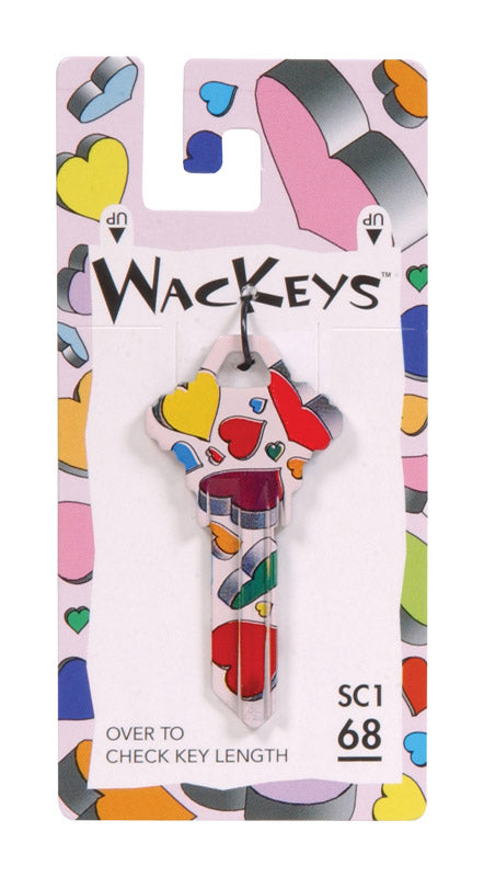 HILLMAN - Hillman Wackey Hearts House/Office Universal Key Blank Single - Case of 6 [89916]