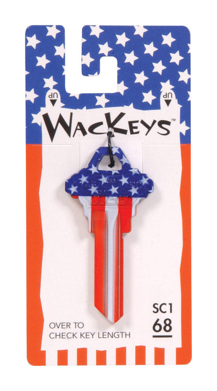 HILLMAN - Hillman Wackey Flag House/Office Universal Key Blank Single - Case of 6