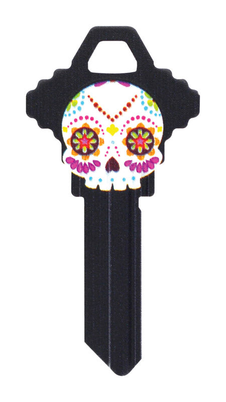 HILLMAN - Hillman Wackey Sugar Skull House/Office Universal Key Blank Single - Case of 6 [89577]