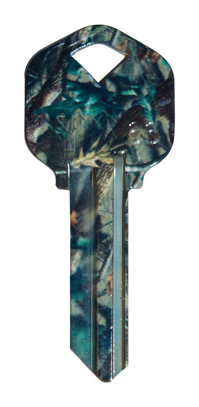 HILLMAN - Hillman Wackey Green Camo House/Office Universal Key Blank Single - Case of 6