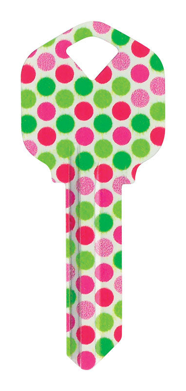 HILLMAN - Hillman Wackey Polka Dots House/Office Universal Key Blank Single - Case of 6 [89028]