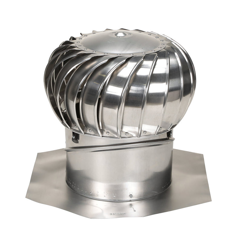 AIR VENT - Air Vent Air Hawk 21.3 in. H X 14 in. D Mill Aluminum Turbine and Base