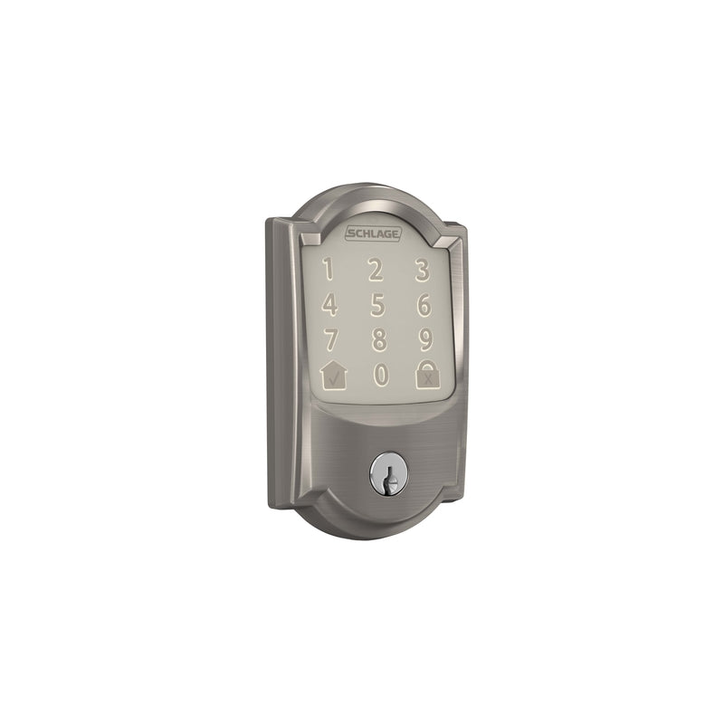 SCHLAGE - Schlage Encode Satin Nickel Metal Wifi Deadbolt [BE489WBVCAM619]