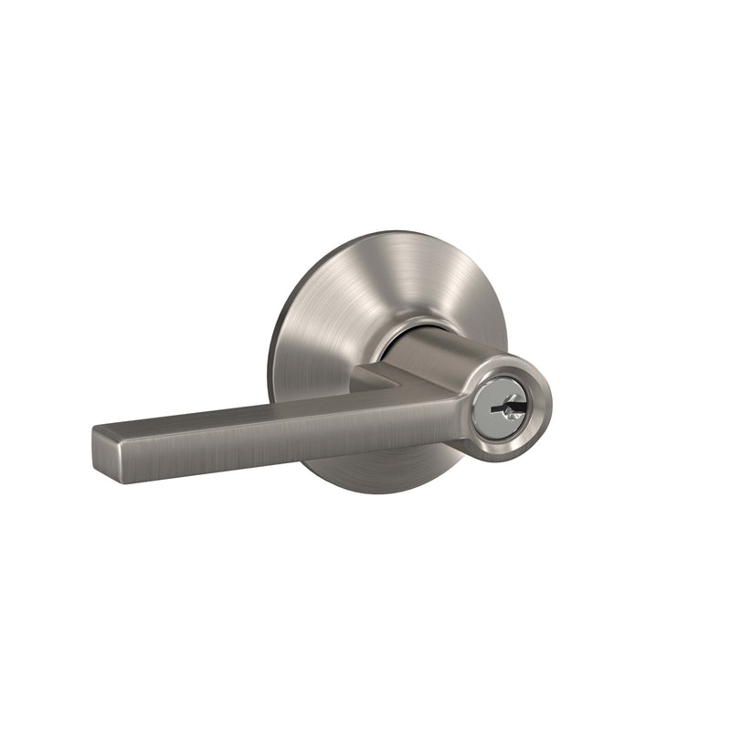 SCHLAGE - Schlage Latitude Satin Nickel Entry Lever 1-3/4 in.