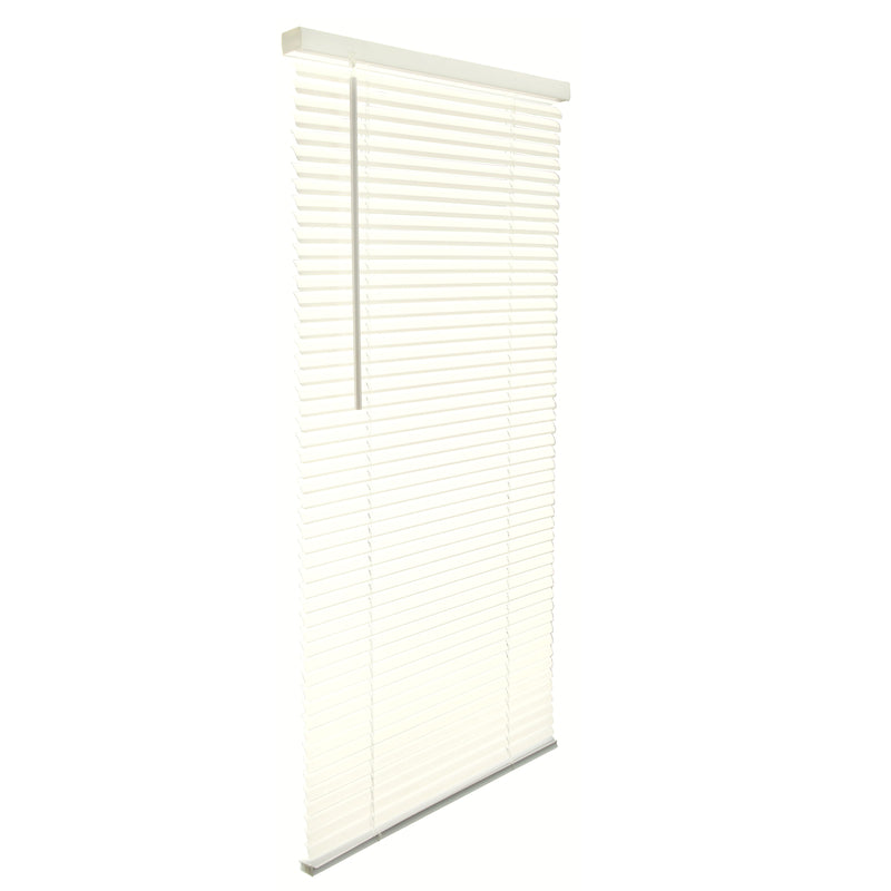 LIVING ACCENTS - Living Accents Vinyl 1 in. Blinds 39 in. W X 64 in. H Alabaster Cordless