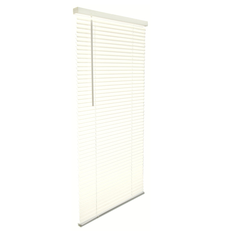 LIVING ACCENTS - Living Accents Vinyl 1 in. Blinds 29 in. W X 64 in. H Alabaster Cordless