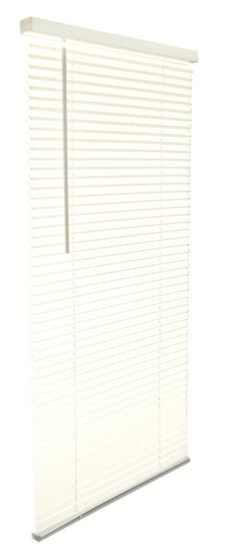 LIVING ACCENTS - Living Accents Vinyl 1 in. Blinds 30 in. W X 64 in. H Alabaster Cordless