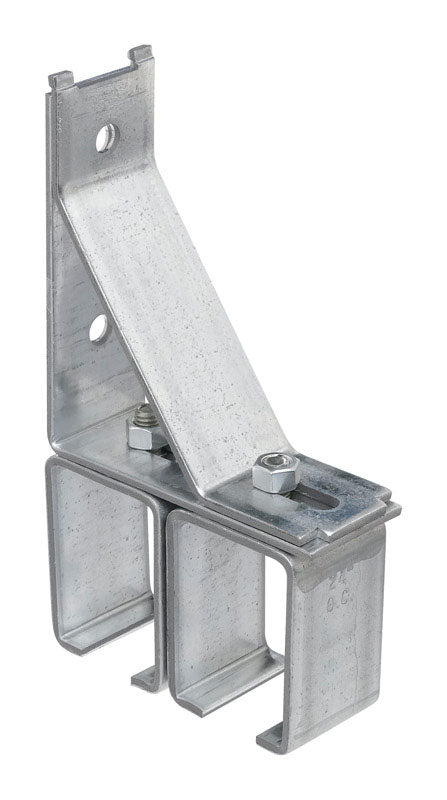 NATIONAL HARDWARE - National Hardware Galvanized Silver Steel Double Box Rail Bracket 1 pk - Case of 2