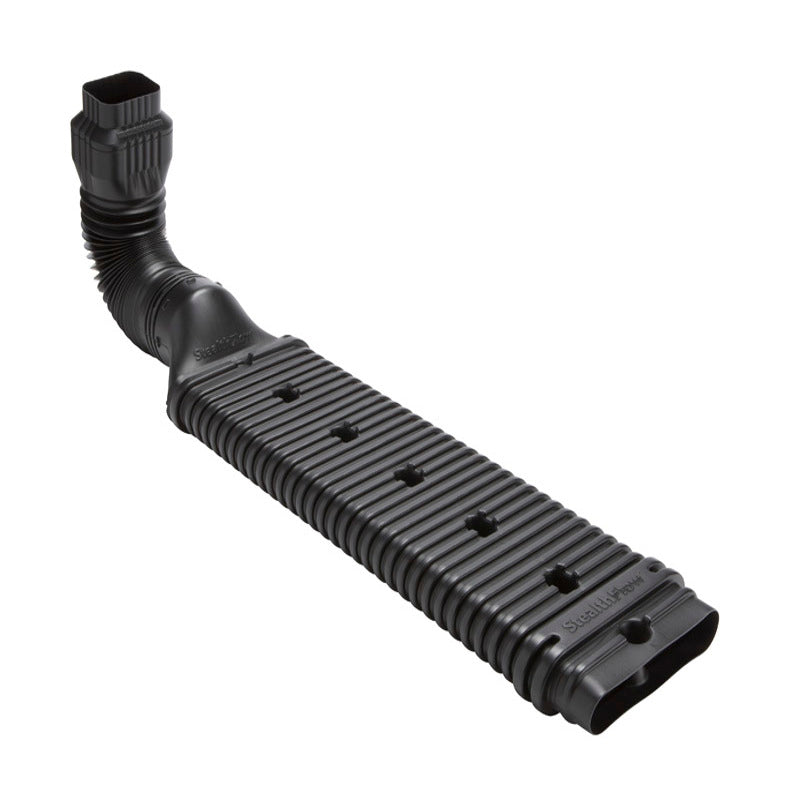 AMERIMAX - Amerimax StealthFlow 4.75 in. H X 7.25 in. W X 43 in. L Black Vinyl K Downspout Extension