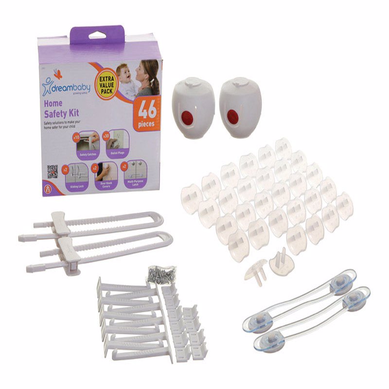 DREAMBABY - Dreambaby White Plastic Home Safety Basics Kit 46 pk