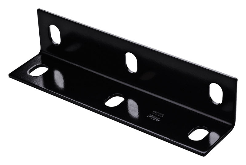NATIONAL HARDWARE - National Hardware 2.1 in. H X 9 in. W X 0.125 in. D Black Carbon Steel Inside/Outside Wide Corner Br - Case of 5