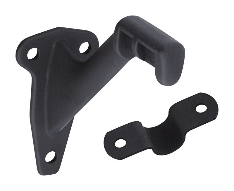 NATIONAL HARDWARE - National Hardware Black Aluminum Handrail Bracket 250 lb