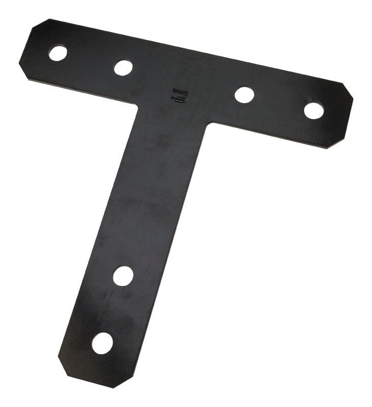 NATIONAL HARDWARE - National Hardware 12 in. H X 12 in. W X 0.188 in. D Black Steel Flat Tee Plate