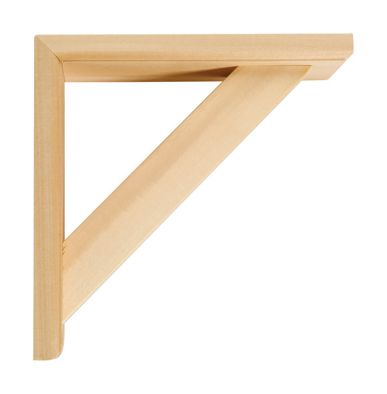 WADDELL - Waddell Natural Wood Shelf Support Bracket 9 in. L 5 lb