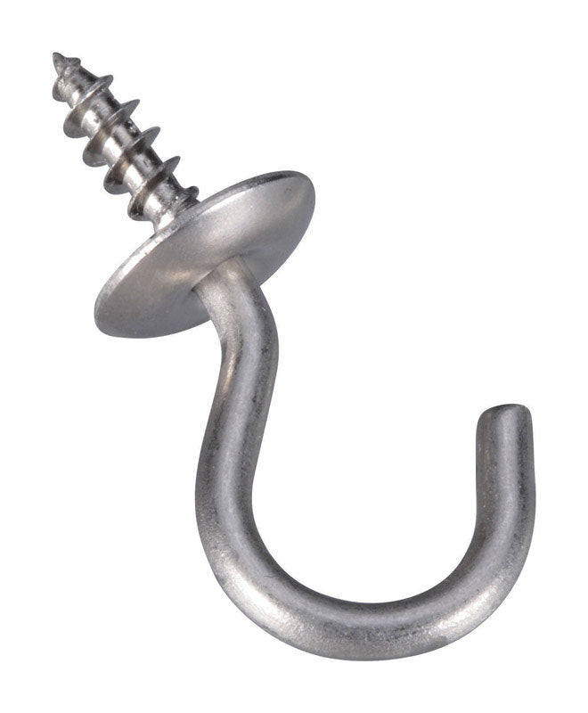 NATIONAL HARDWARE - National Hardware Silver Stainless Steel Cup Hook 4 pk - Case of 5
