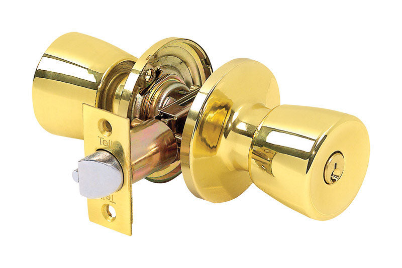 TELL - Tell Alton Bright Brass Entry Knobs 1-3/4 in.