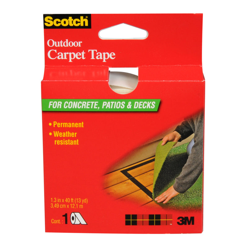 SCOTCH - Scotch 1.3 in. W X 40 ft. L Reversible Outdoor Carpet Tape