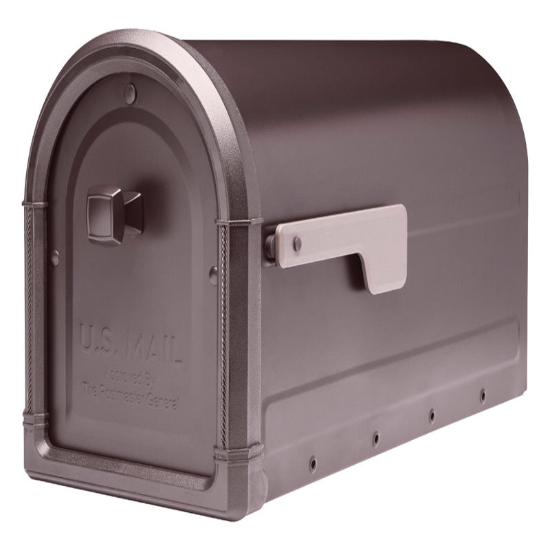 ARCHITECTURAL MAILBOXES - Architectural Mailboxes Roxbury Post Mount Galvanized Steel Post Mount Rubbed Bronze Mailbox